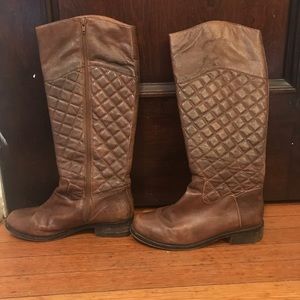Brown leather riding boots from Bakers